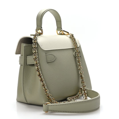 Louis Vuitton Soft Calfskin Mini Lockme Ever Asnieres Green Milky White 3 of 8