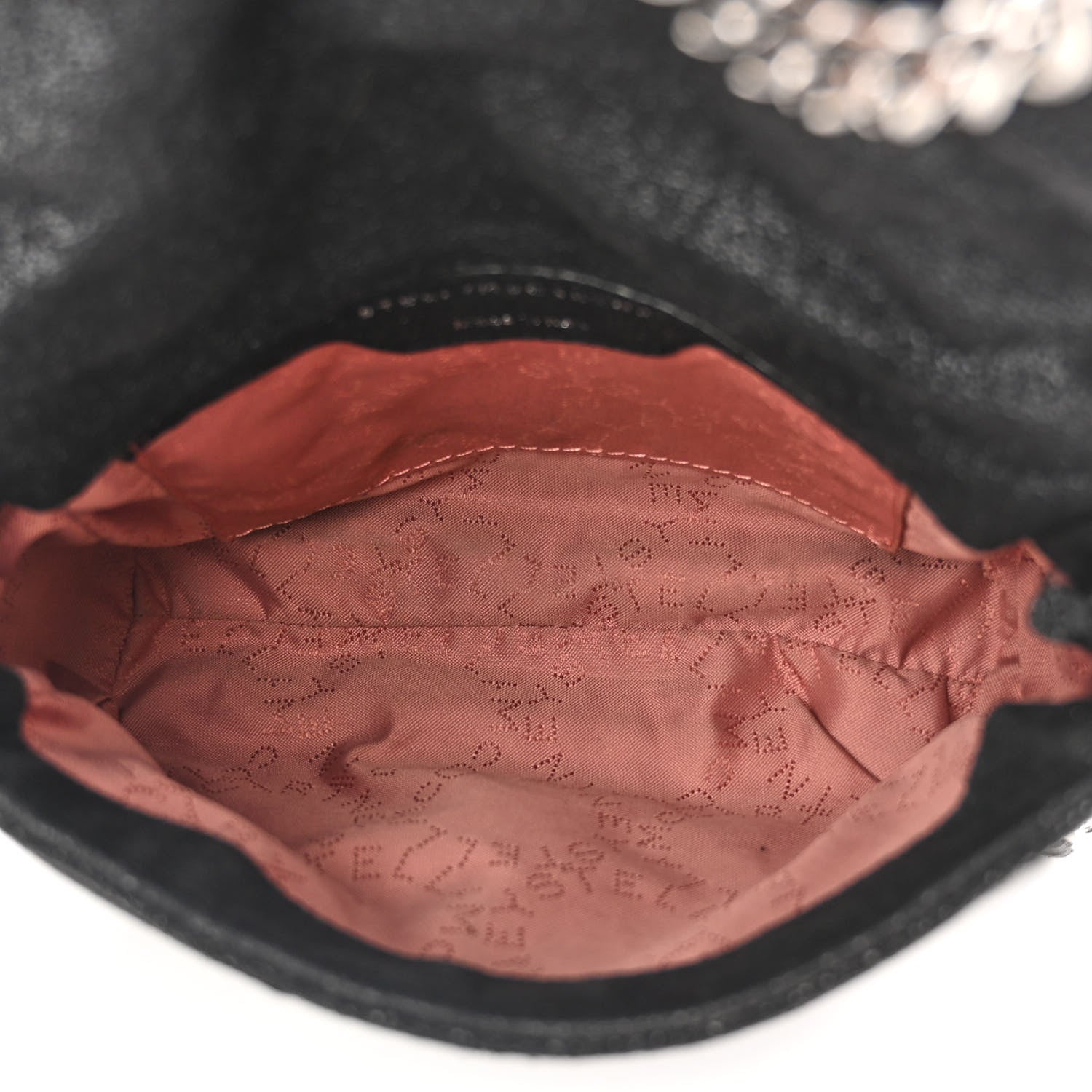 Stella McCartney Shaggy Deer Quilted Mini Falabella Tote Black 5 of 10