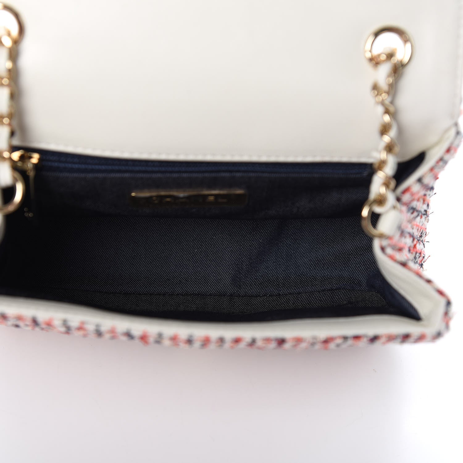 Chanel Tweed Lambskin Timeless Flap White 5 of 12