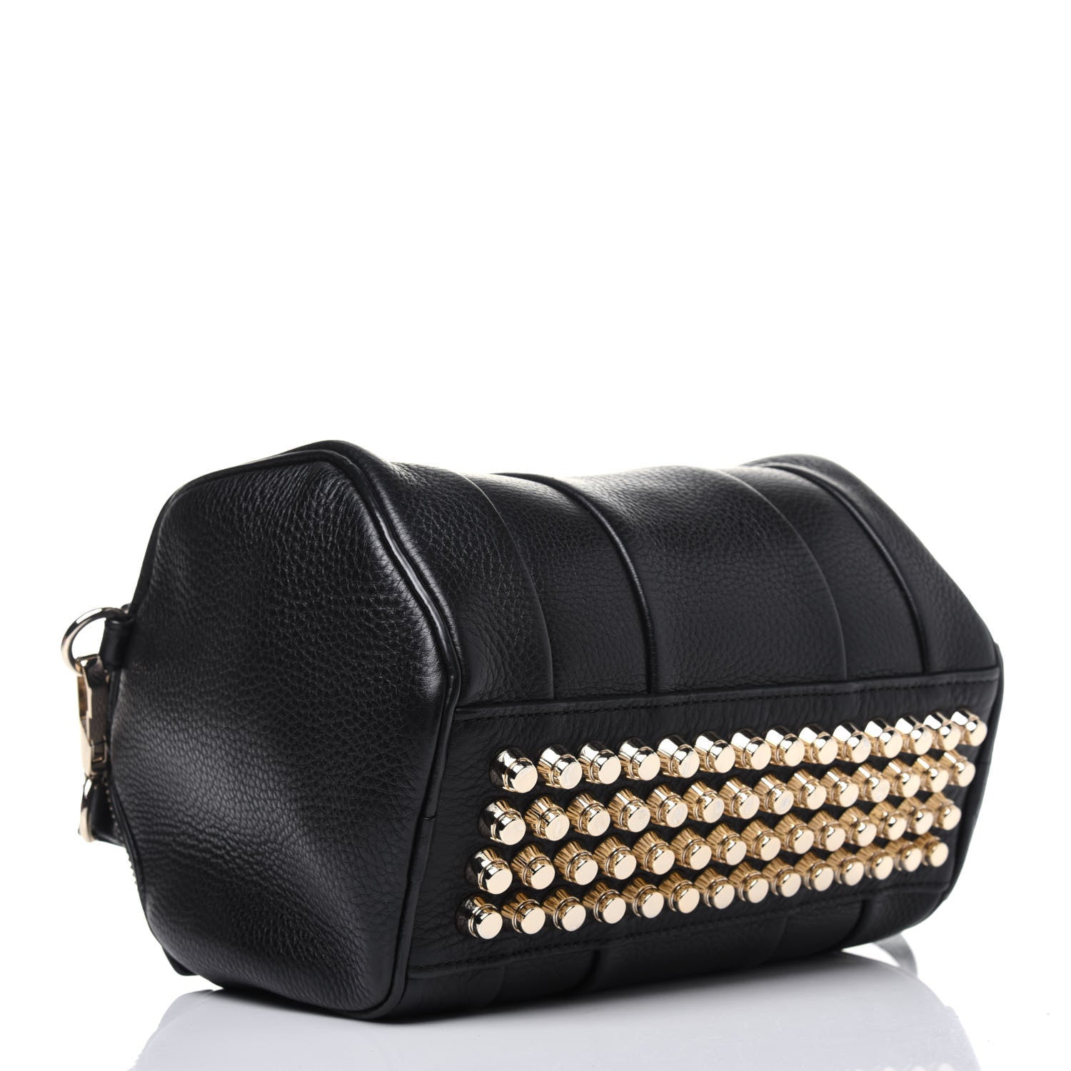 Alexander Wang Pebbled Lambskin Mini Rockie Black Pale Gold Hardware 5 of 15