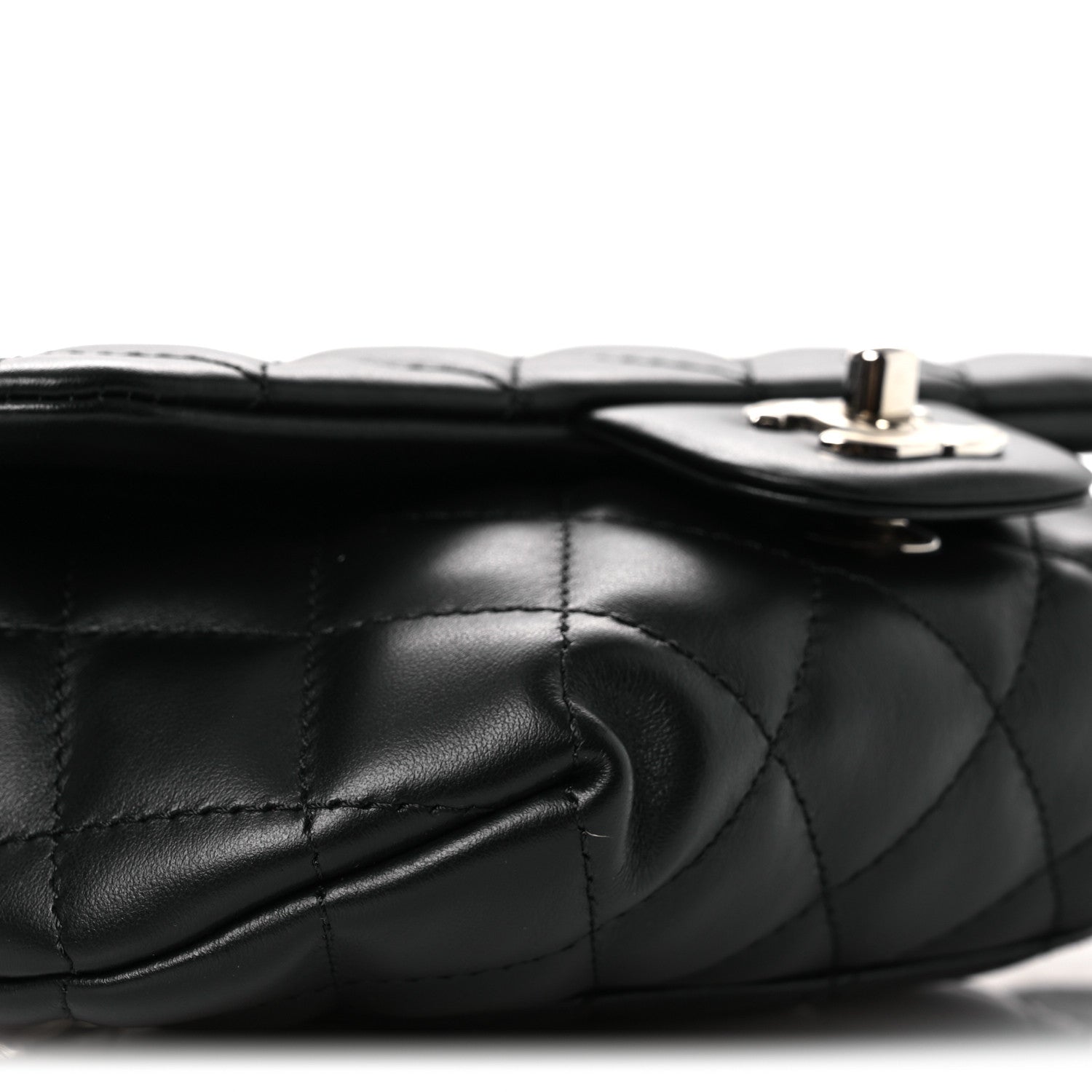 Chanel Calfskin Quilted CC Uniform Flap Belt Bag Black 10 of 13