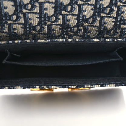 Christian Dior Oblique 30 Montaigne Box Bag Blue 4 of 9