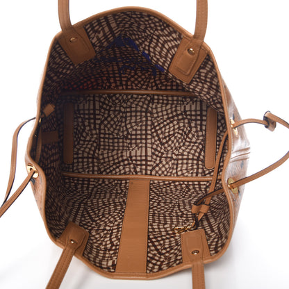 MCM Visetos Medium Liz Reversible Shopper Tote Cognac 10 of 16
