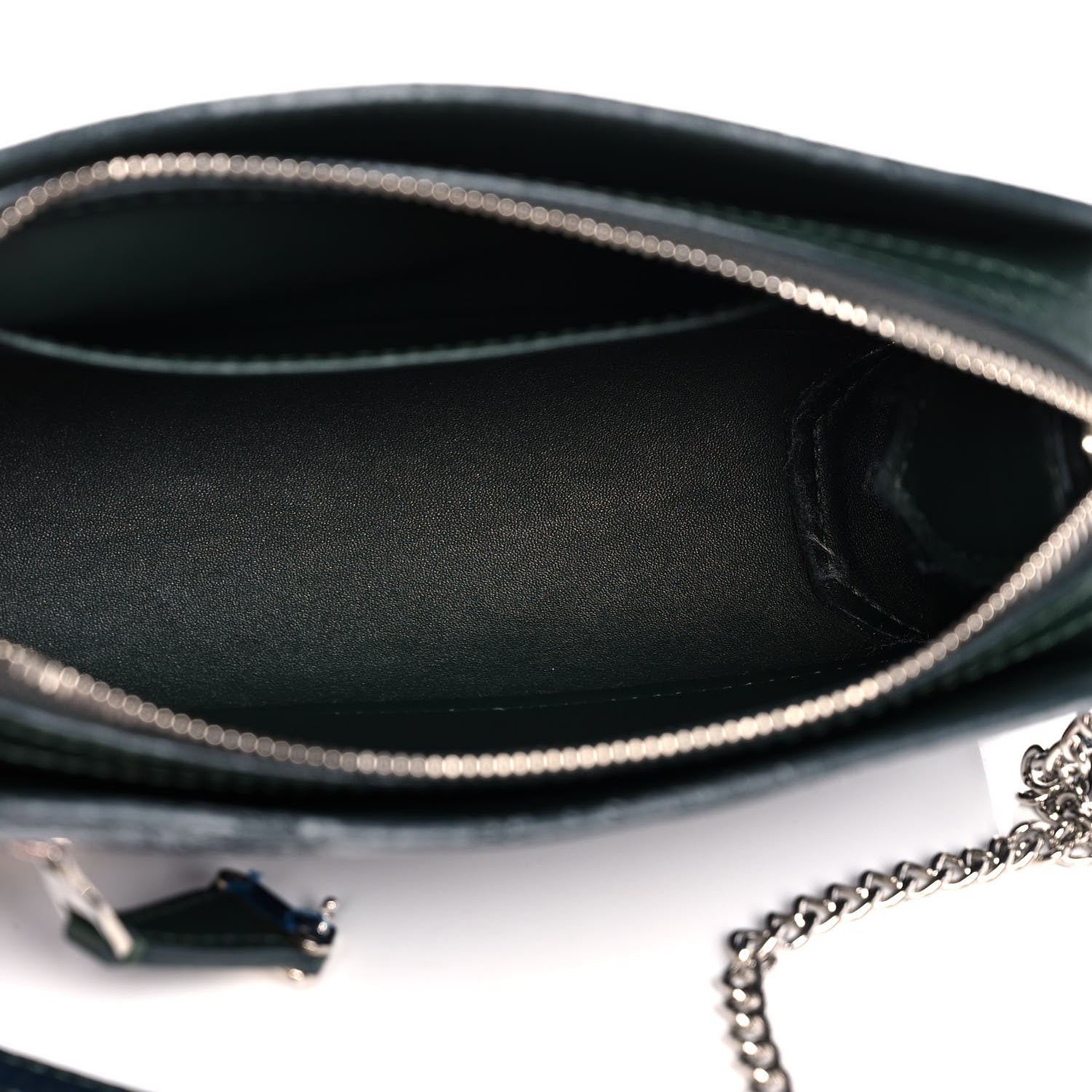Louis Vuitton Vernis Deerskin Bonded Chain Pochette Marine 5 of 13
