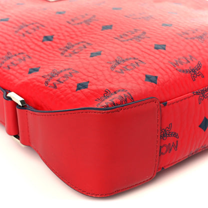 MCM Visetos Crossbody Messenger Red 10 of 11