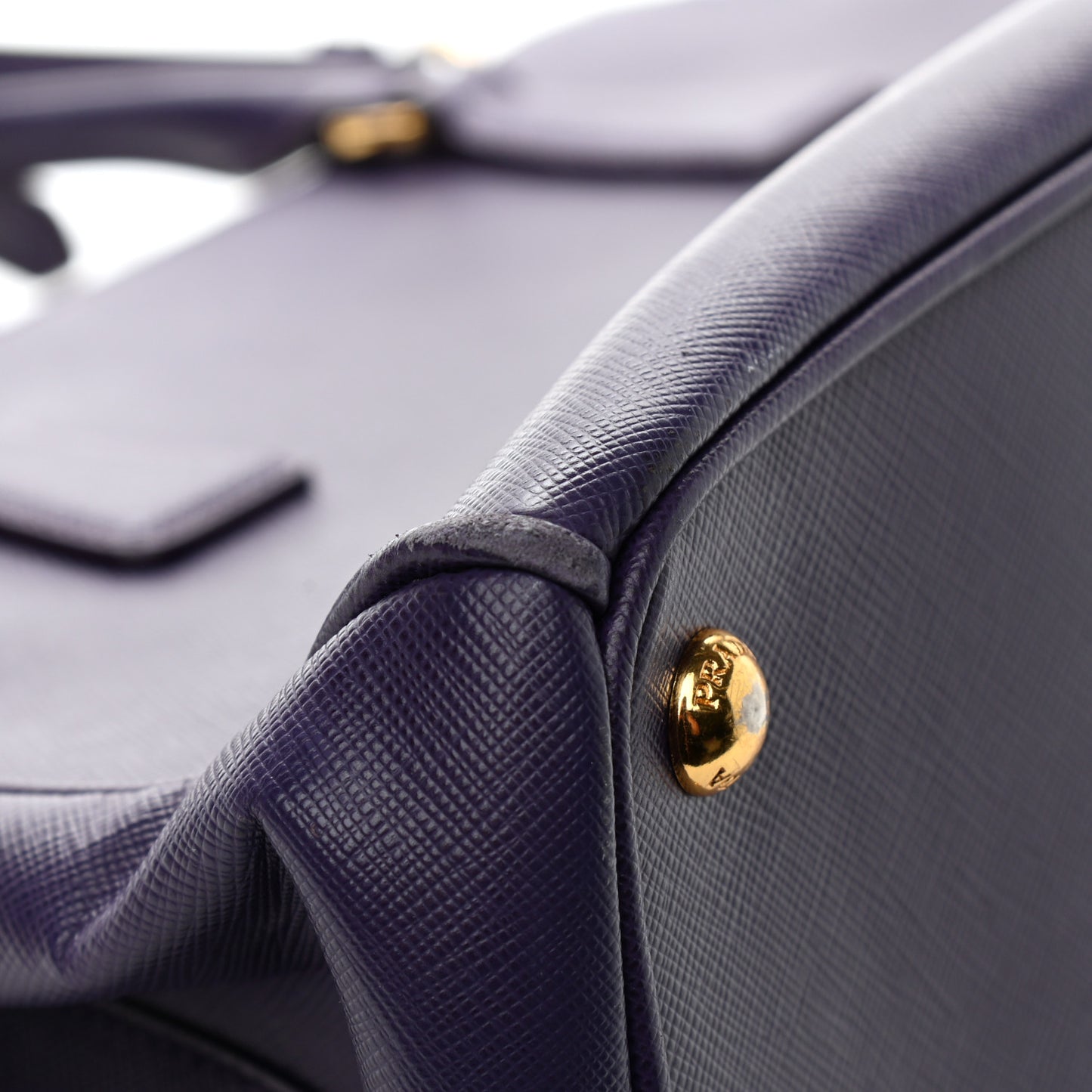 Saffiano Small Galleria Double Zip Tote Uva