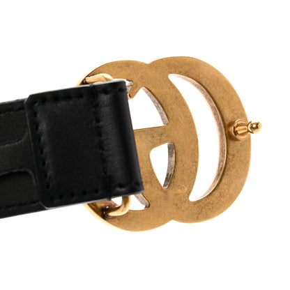 Gucci Calfskin Double G 30mm Belt 75 30 Black 5 of 6