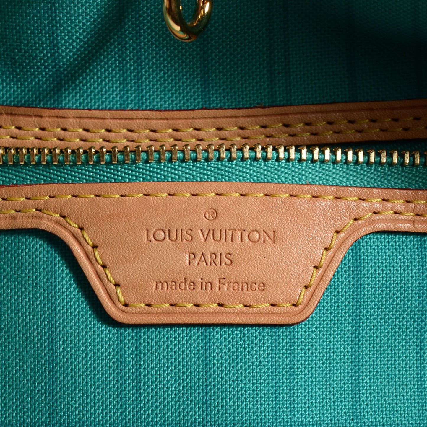Monogram V Neverfull MM Turquoise