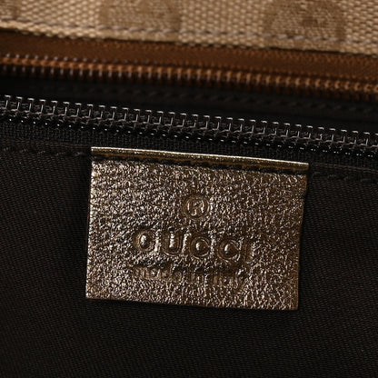Gucci GG Monogram Medium Web Handle Bucket Tote Pink Gold 6 of 14