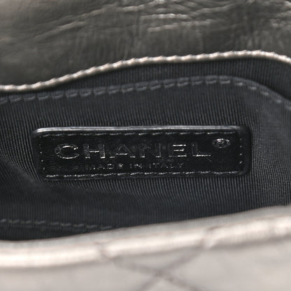 Chanel Metallic Calfskin Mini Chain Me Flap Silver 6 of 9