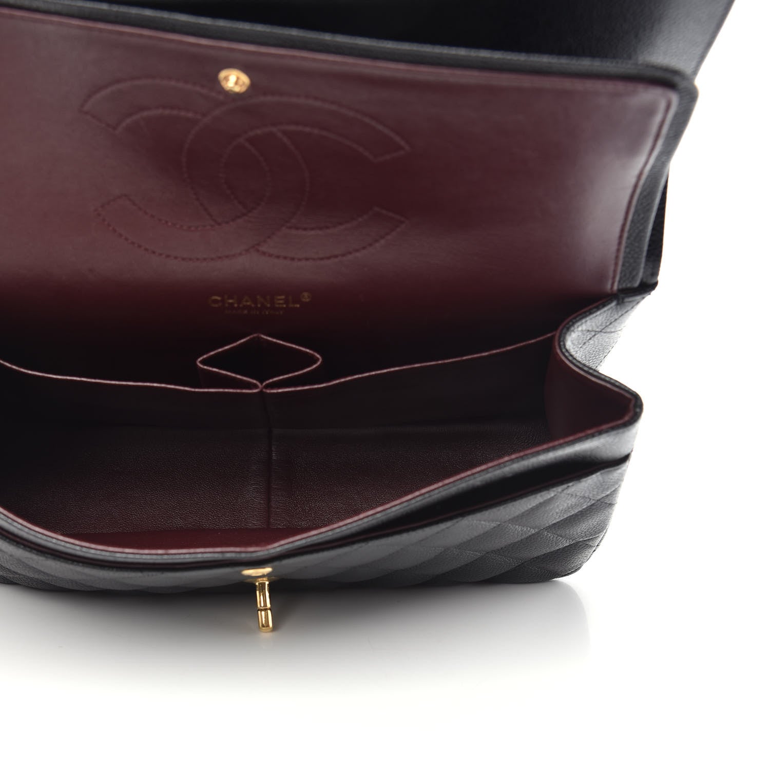 Chanel Caviar Quilted Jumbo Double Flap Black 6 of 15