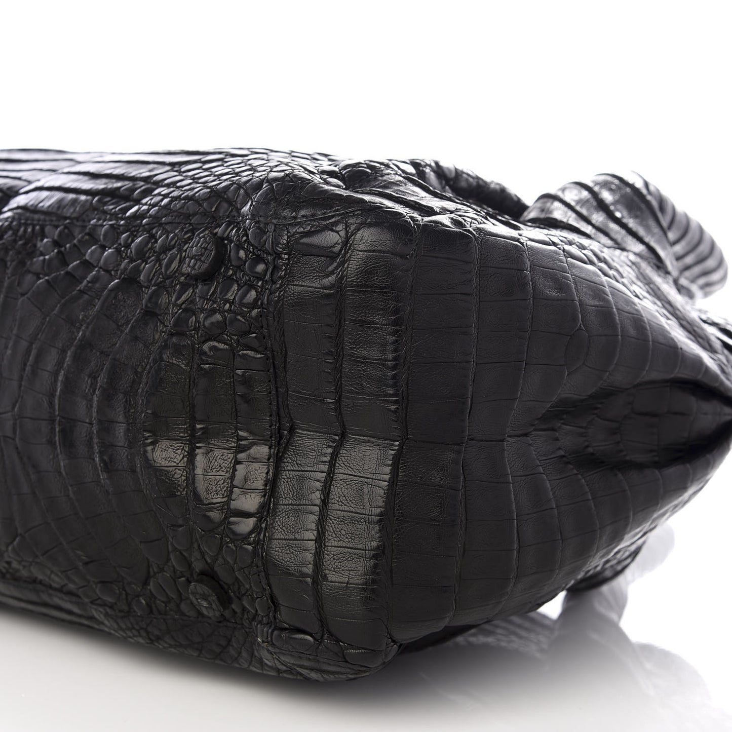 Crocodile Tote Black