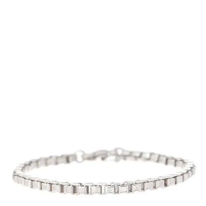 Tiffany Sterling Silver 4mm Venetian Link Bracelet 1 of 7