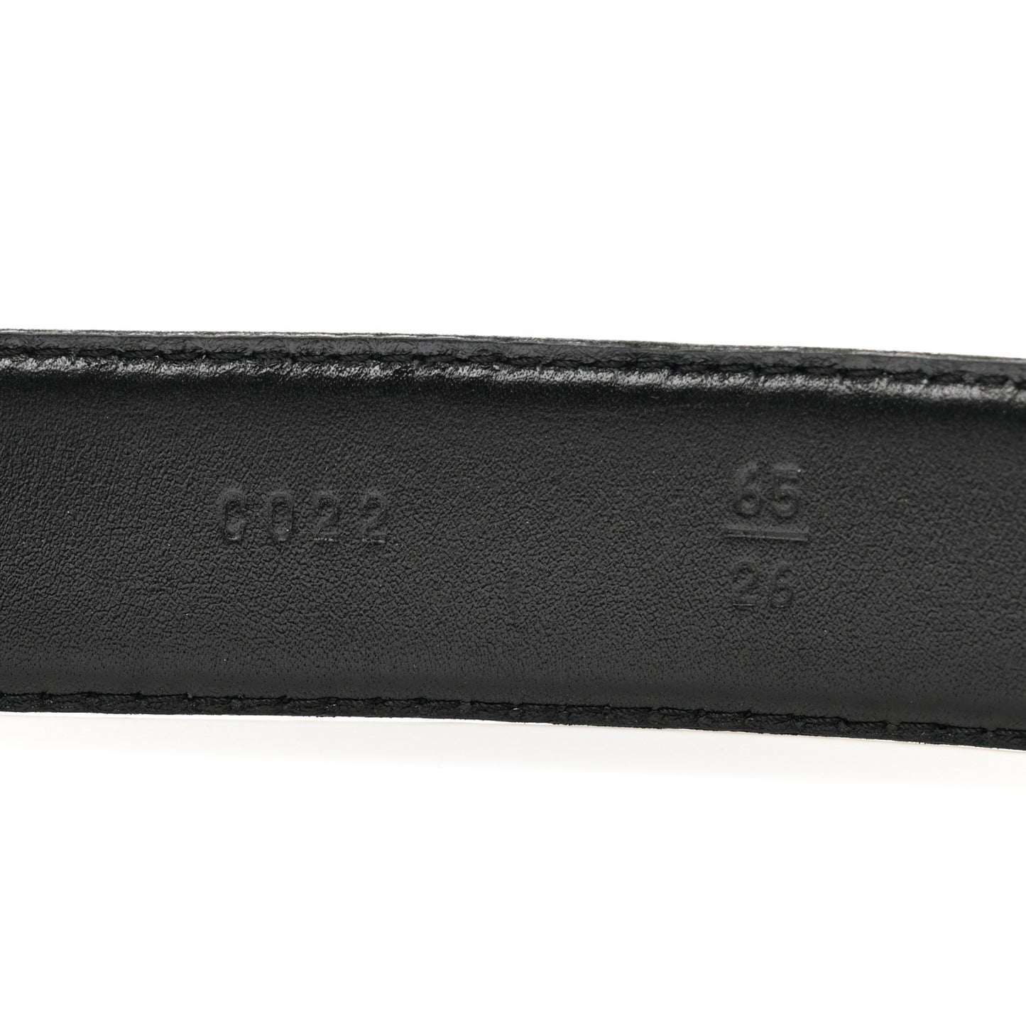 Calfskin CC Belt 65 26 Black