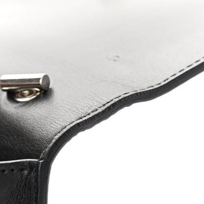 Salvatore Ferragamo Perforated Calfskin Patent Ginny Bow Crossbody Bag Black 12 of 15