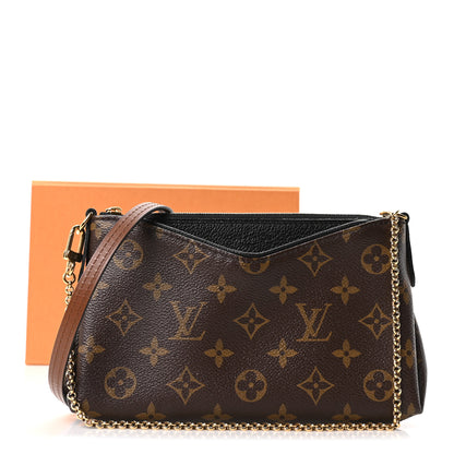 Louis Vuitton Monogram Pallas Clutch Black 10 of 10