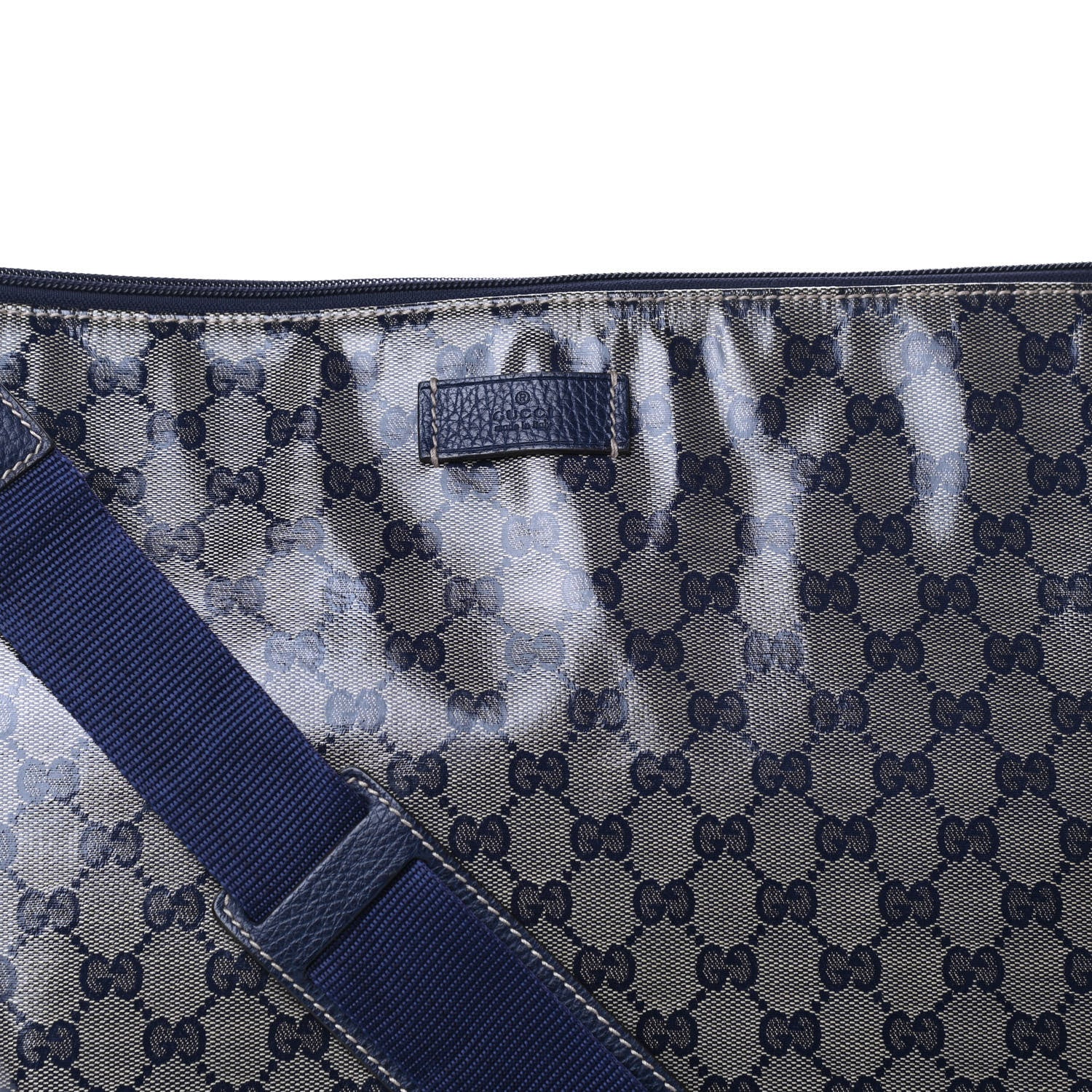 Gucci Crystal Monogram Messenger Bag Navy 8 of 10