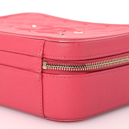 Chanel Caviar Quilted Medium CC Filigree Vanity Case Pink 12 of 12