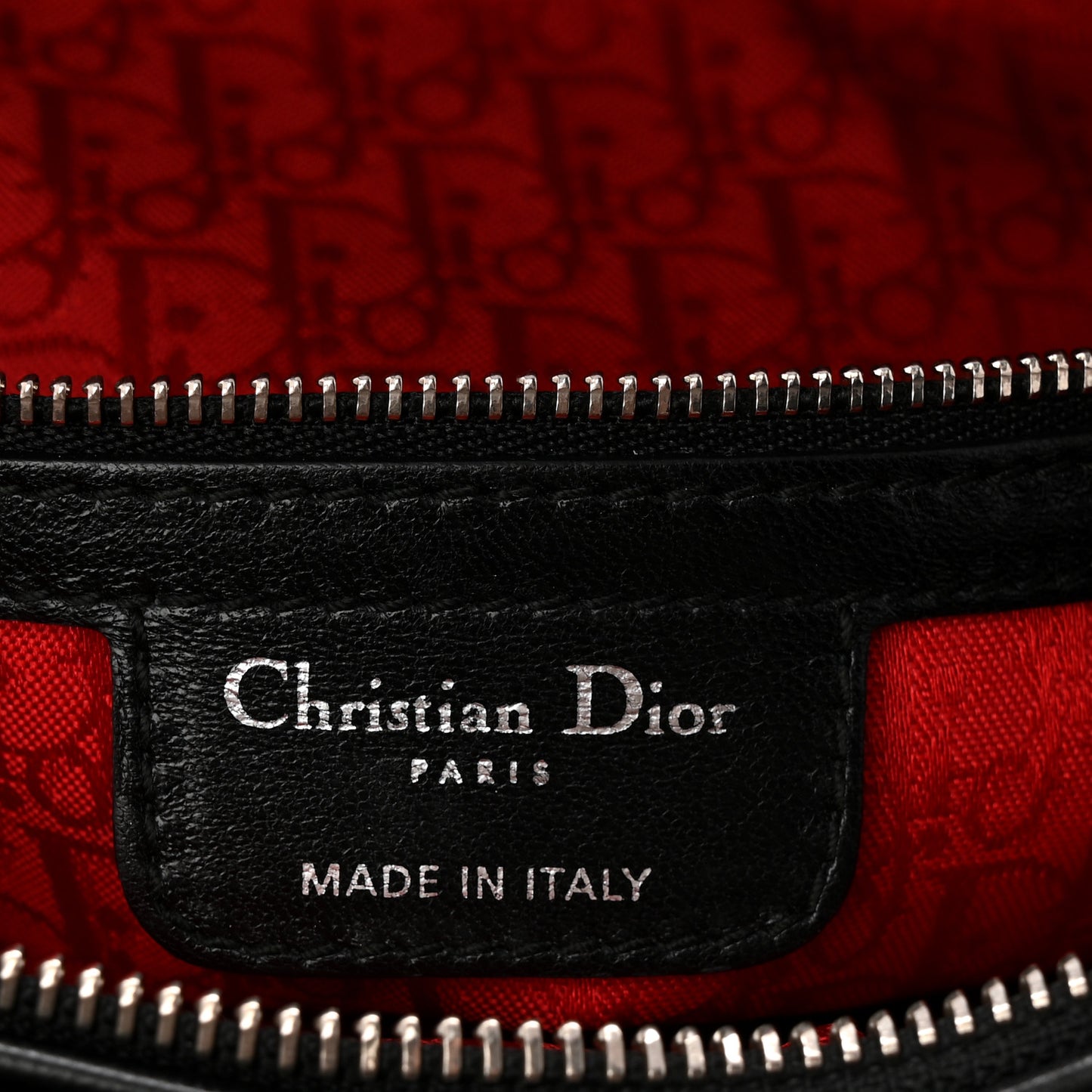 Lambskin Cannage Large Lady Dior Black