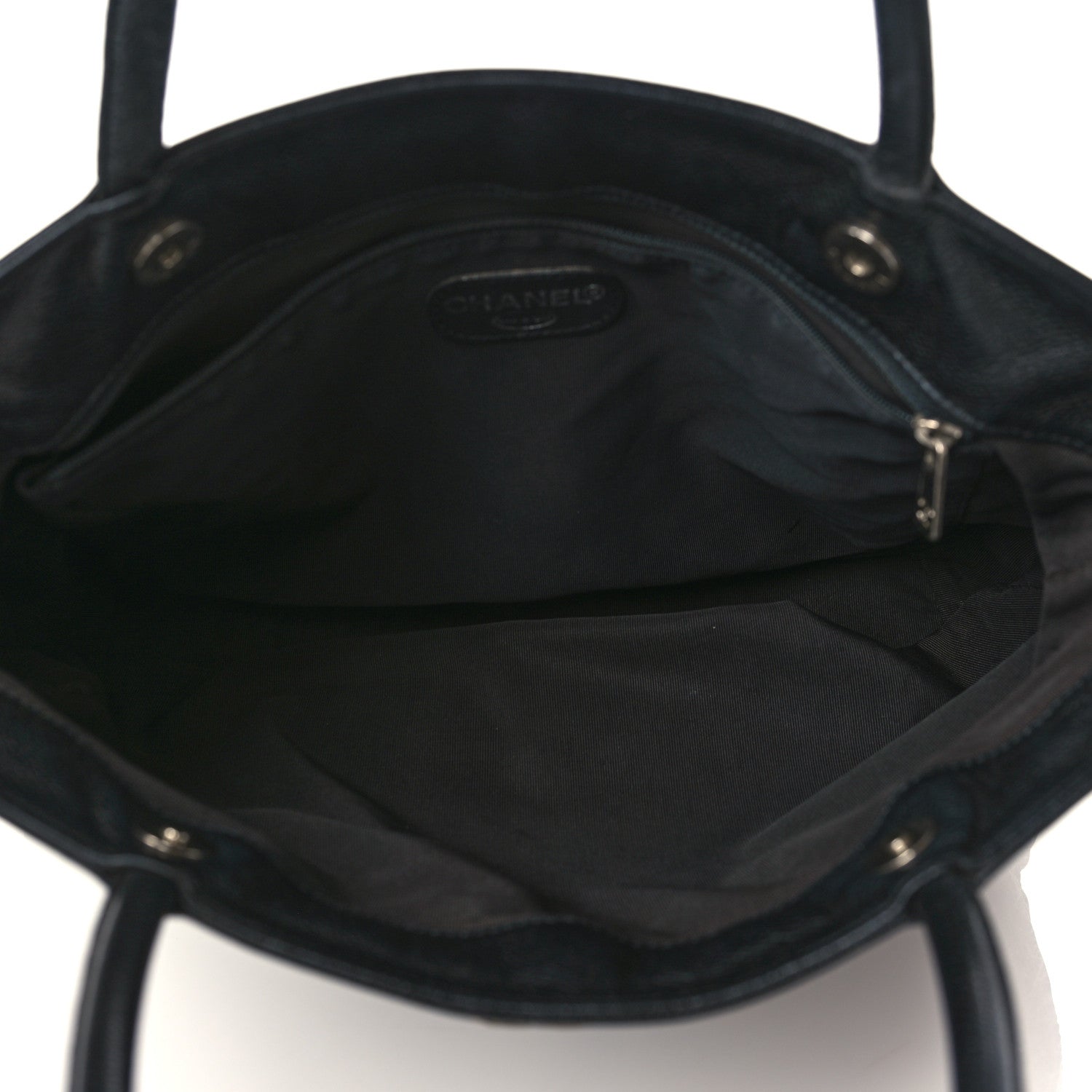 Chanel Caviar Quilted CC Shopping Tote Black 5 of 8