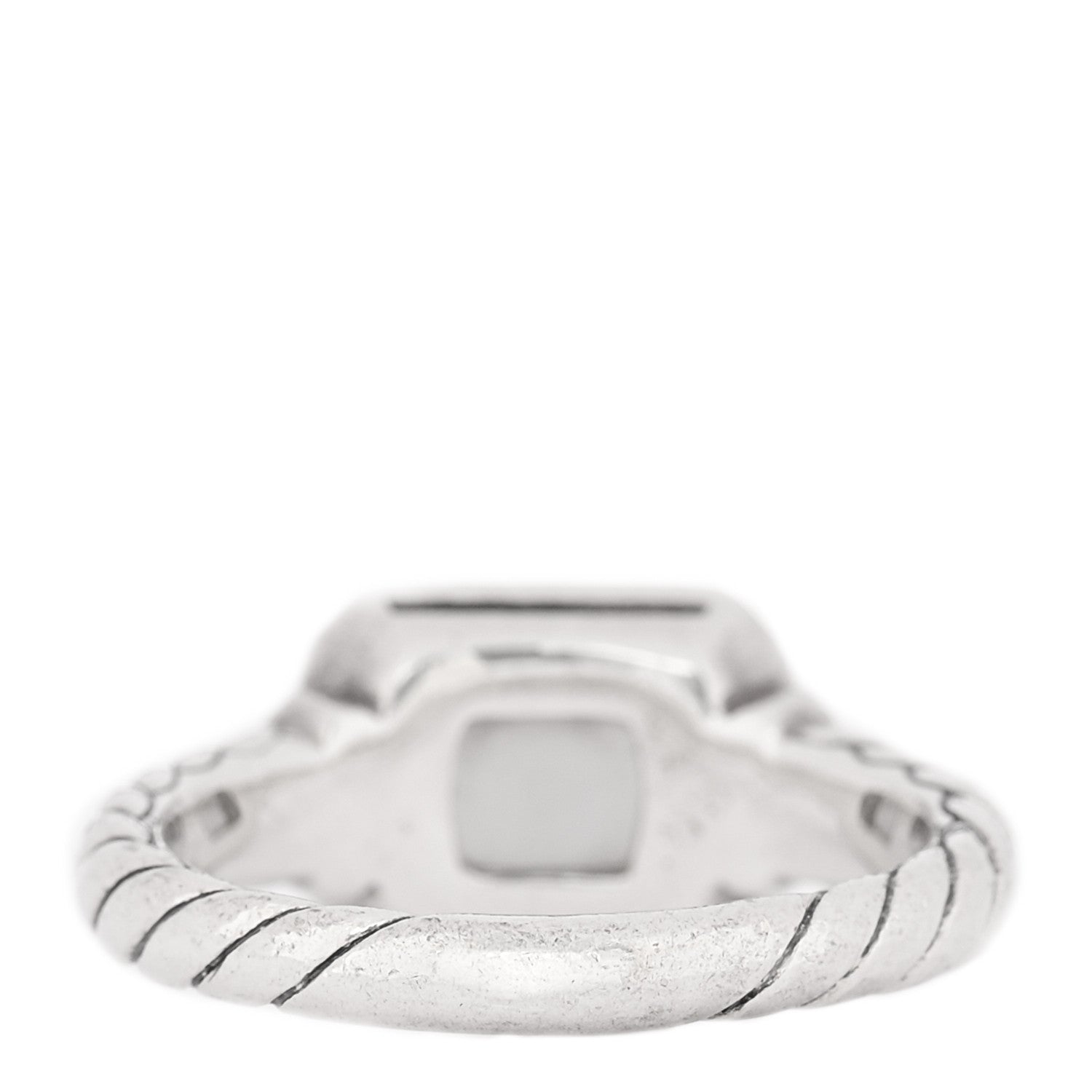 David Yurman Sterling Silver 18K Rose Gold Diamond Morganite 9mm Novella Ring 56 7.75 3 of 5