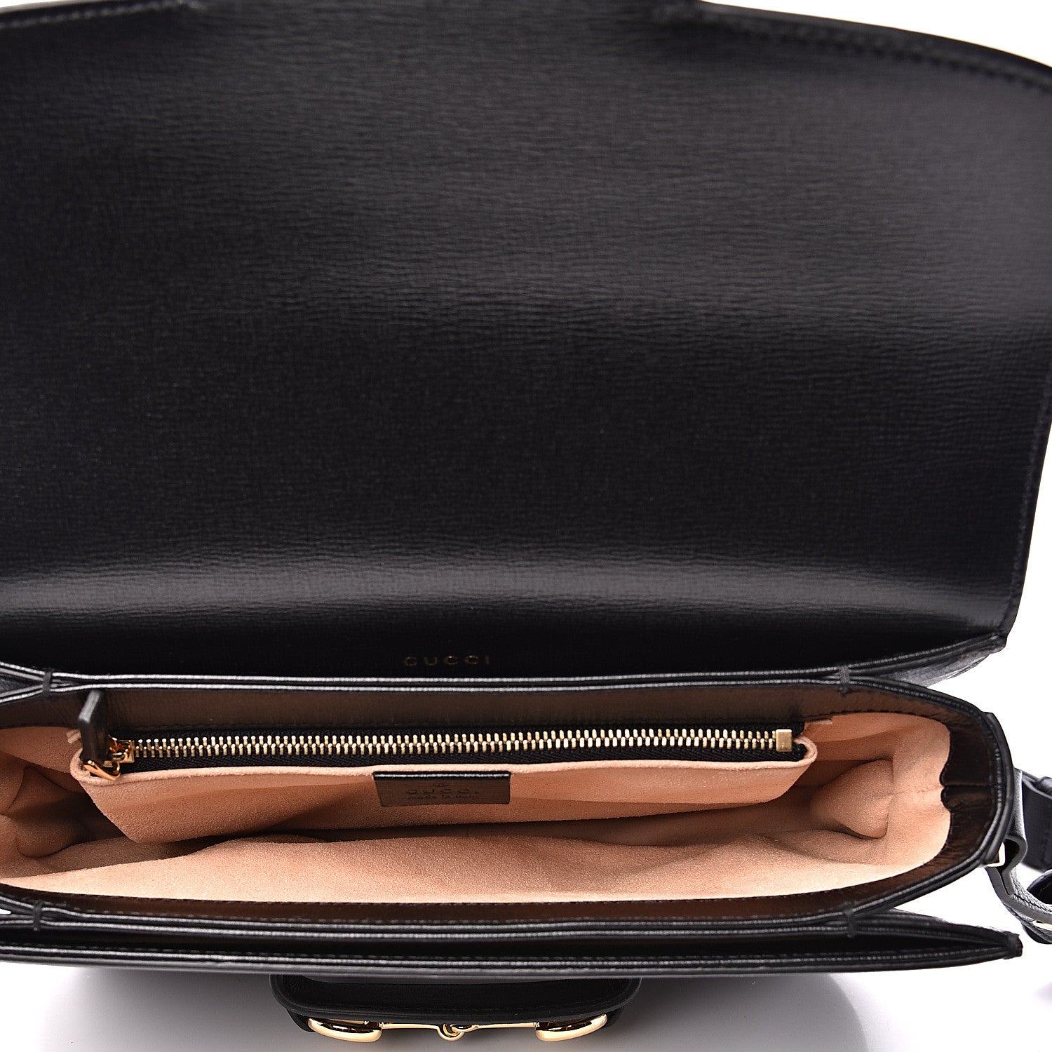 Gucci Azalea Calfskin Horsebit 1955 Shoulder Bag Black 4 of 11