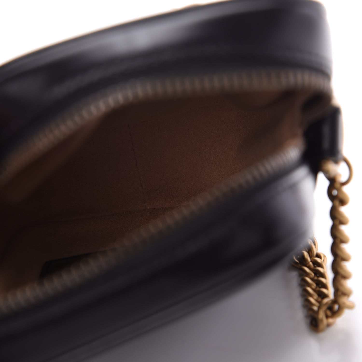 Gucci Calfskin Matelasse Mini GG Marmont Crossbody Bag Black 5 of 10