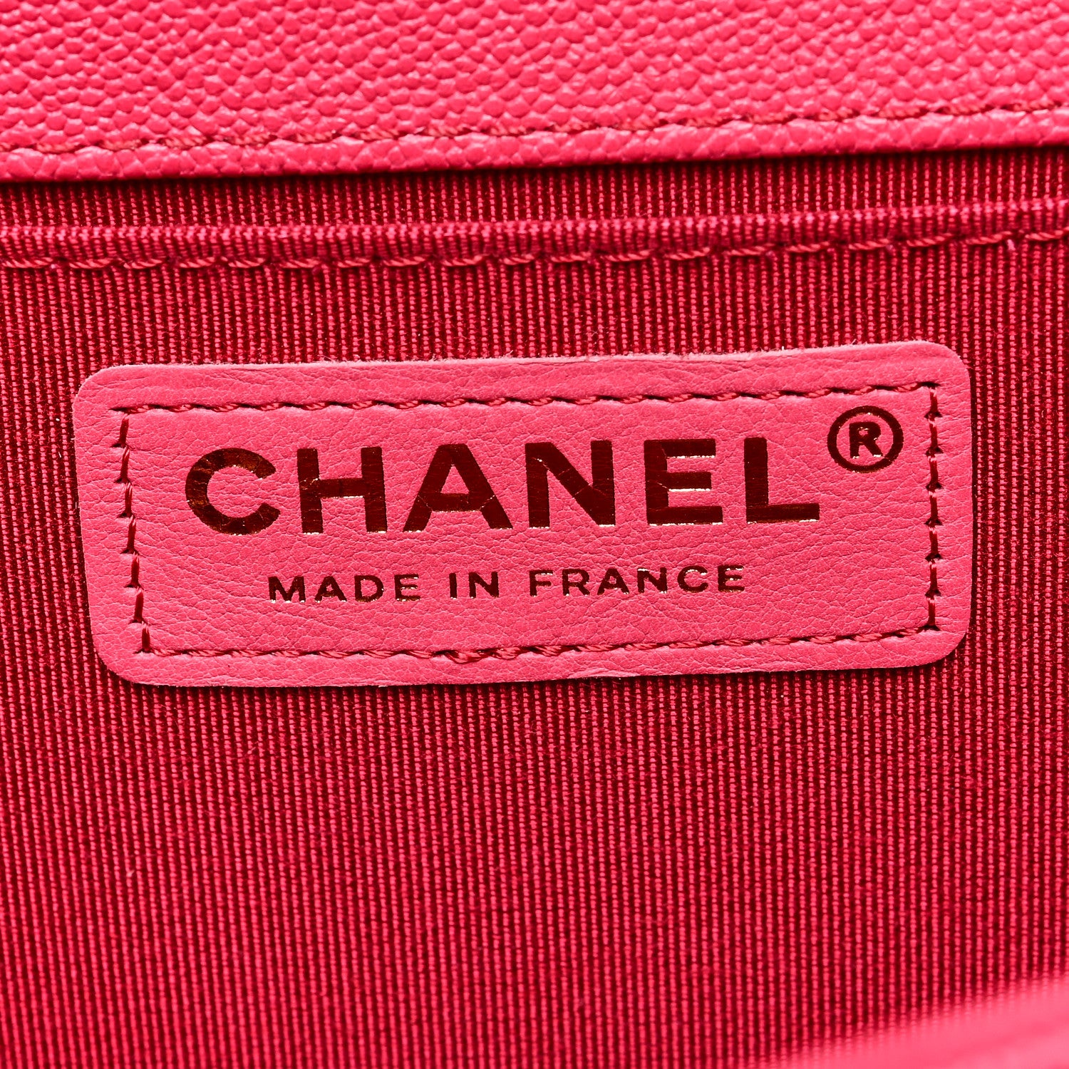 Chanel Caviar Quilted Medium Boy Flap Dark Pink 6 of 10