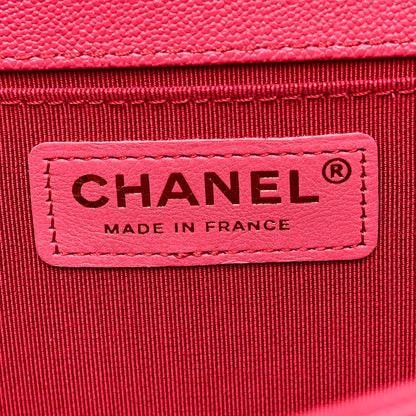 Chanel Caviar Quilted Medium Boy Flap Dark Pink 6 of 10