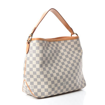 Louis Vuitton Damier Azur Delightful PM Rose Ballerine 3 of 11