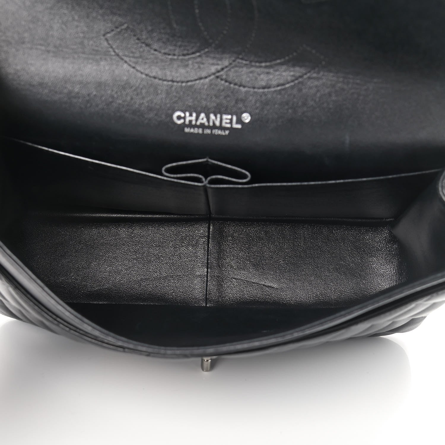 Chanel Lambskin Quilted Jumbo Double Flap Black 4 of 13