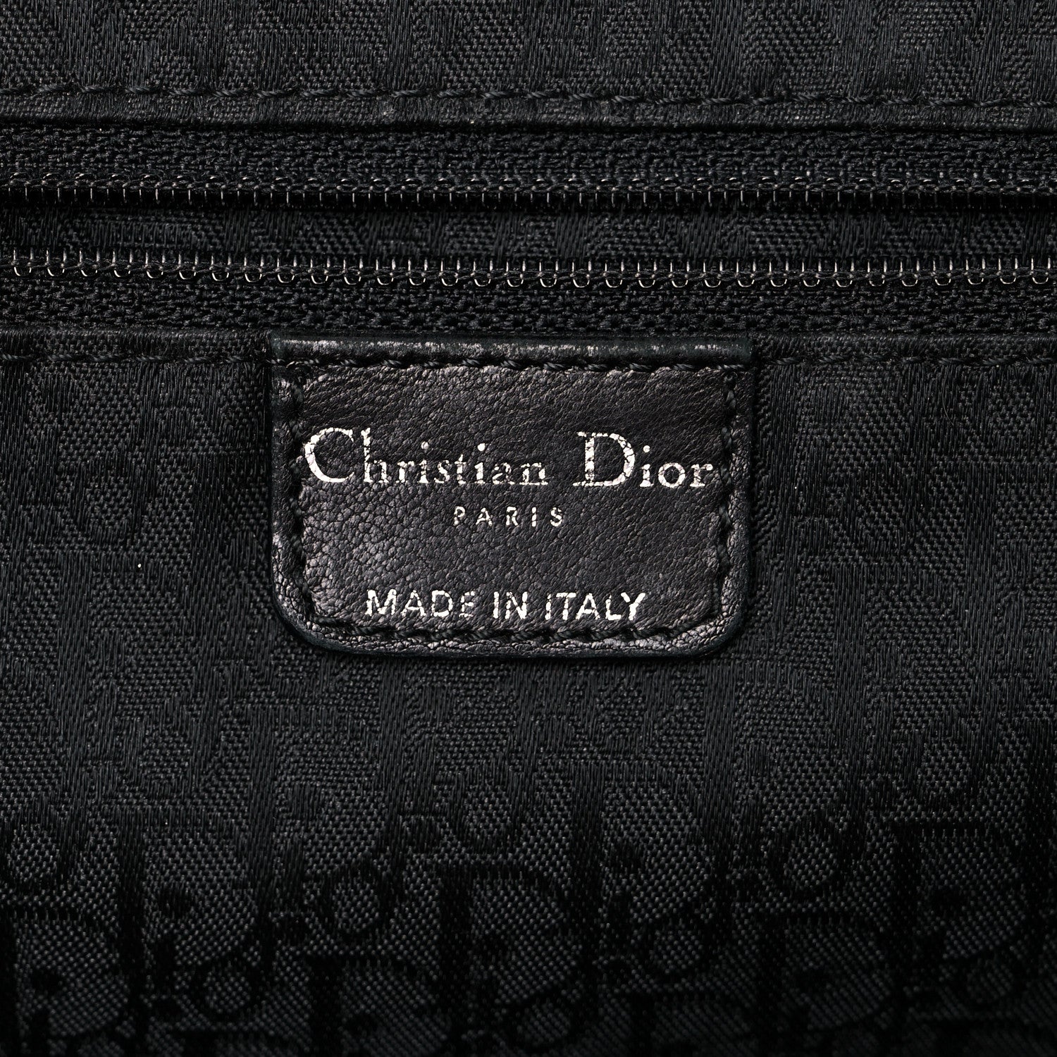 Christian Dior Lambskin Plisse Pleated Basket Tote Bag Black 5 of 18