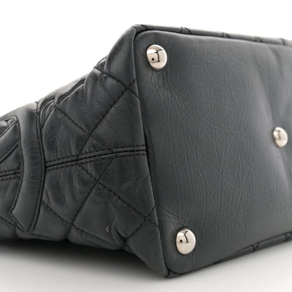 Chanel Aged Calfskin Quilted Large Cotton Club Tote Black 9 of 11
