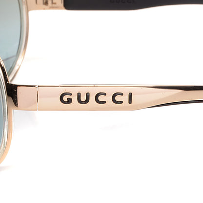 Gucci Aviator Sunglasses 1566/S Gold 3 of 5