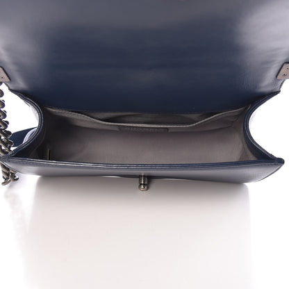 Chanel Calfskin Double Stitch Medium Boy Flap Navy Blue 5 of 14