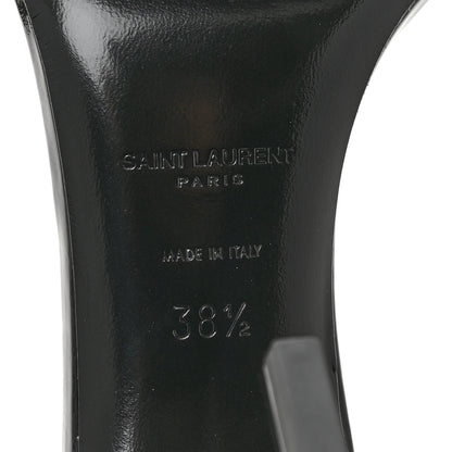 Saint Laurent Patent Calfskin Opyum 85 Sandals 38.5 Black 8 of 10