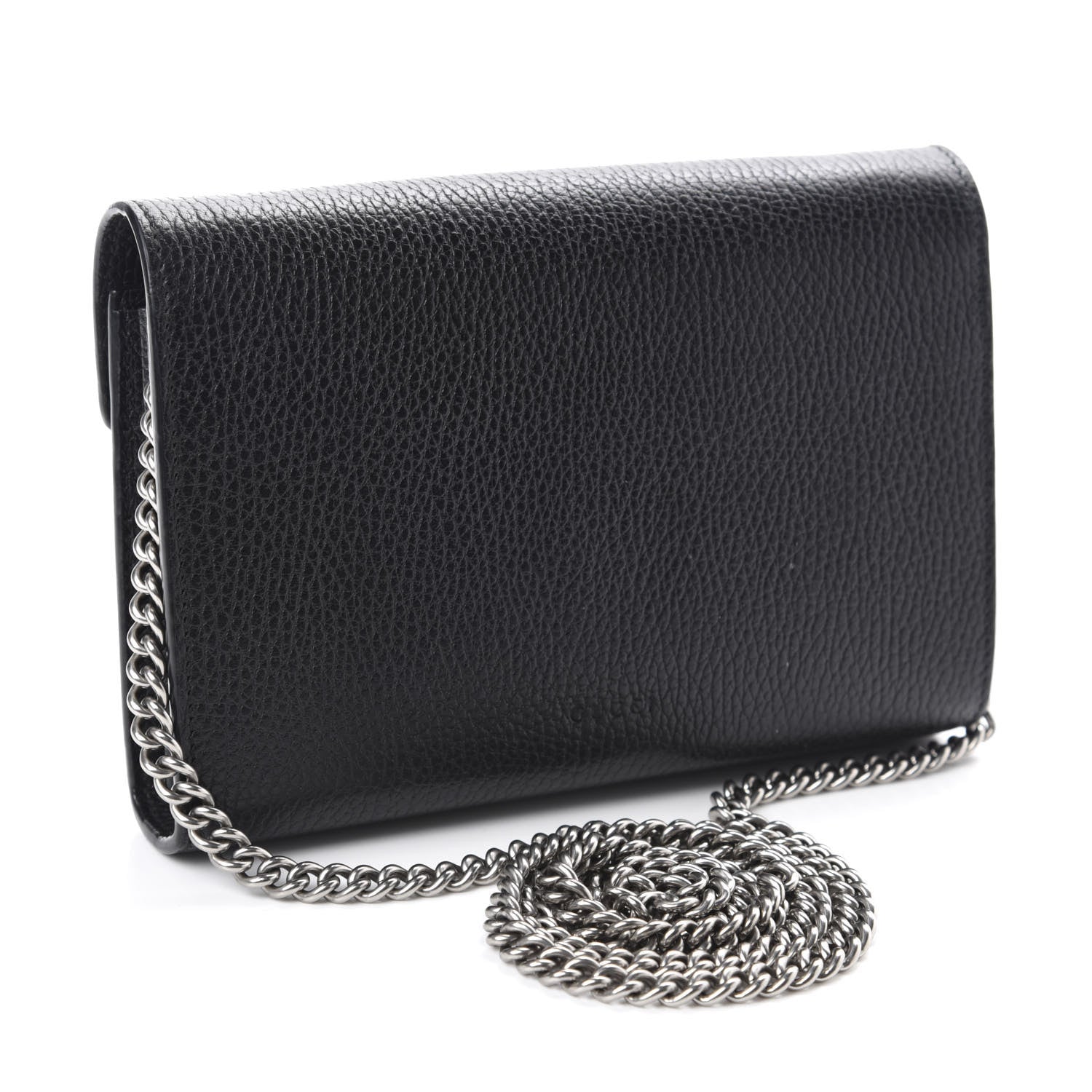 Gucci Calfskin Mini Dionysus Chain Wallet Black 3 of 13