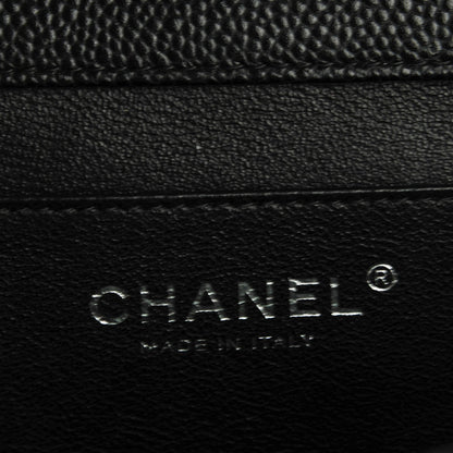 Chanel Caviar Quilted Clutch With Chain Flap Black 6 of 7