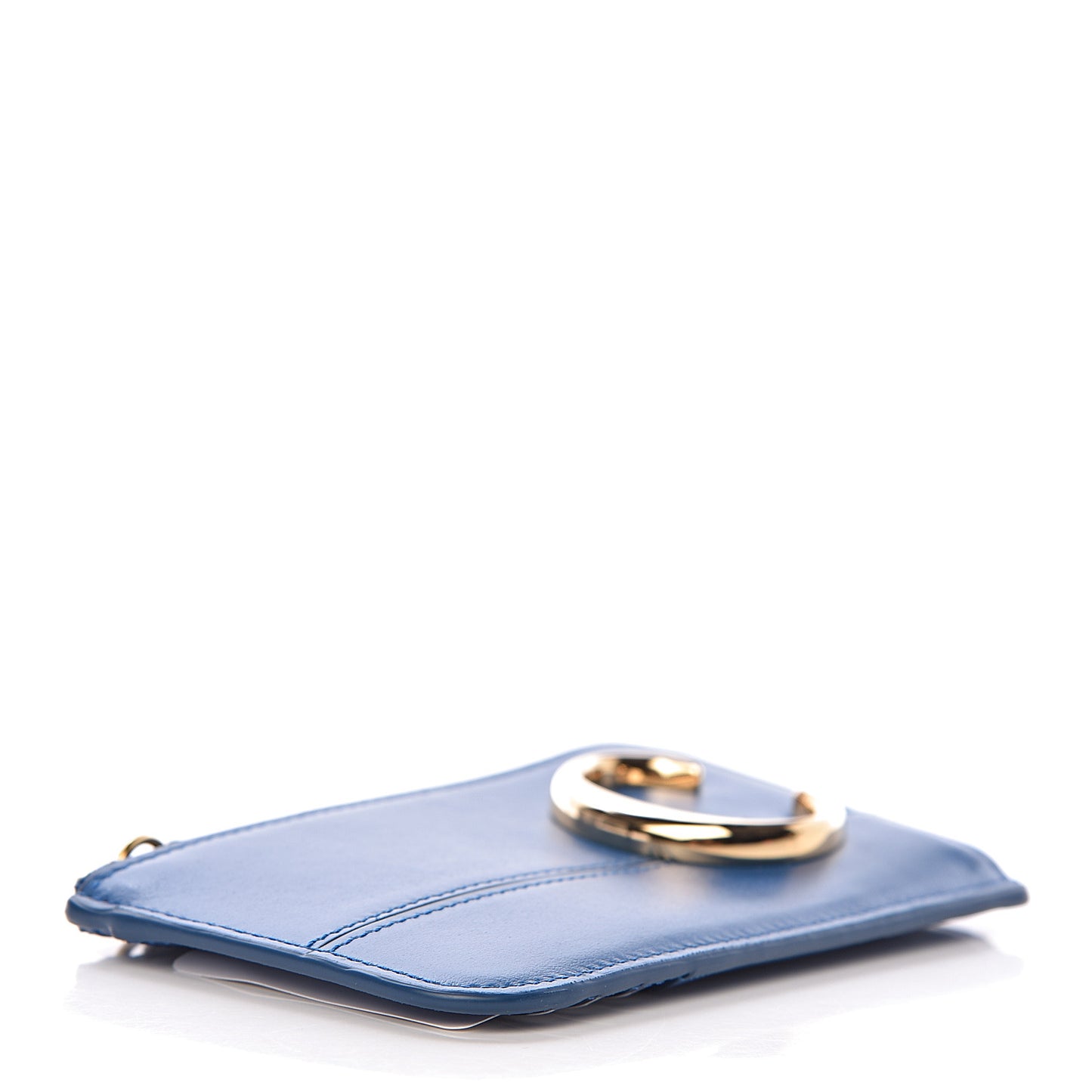 Calfskin C Small Purse Smoky Blue