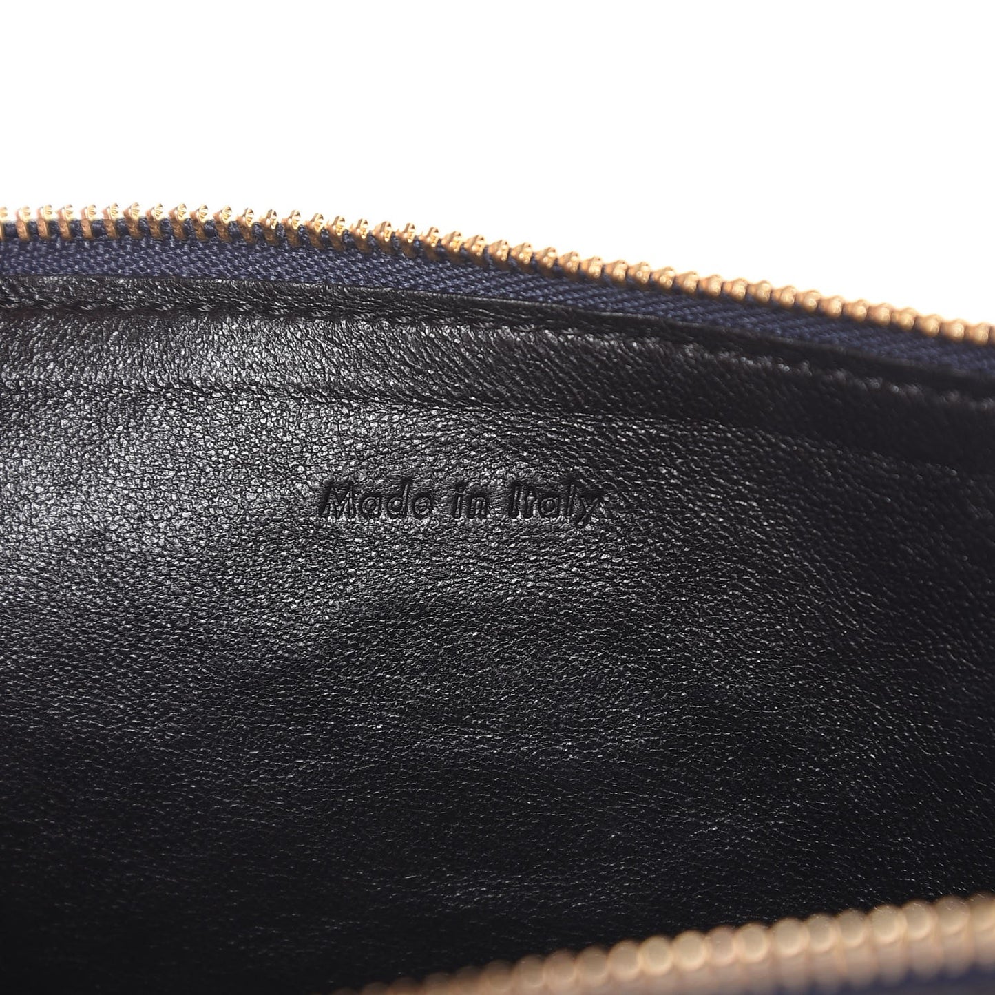 Python Lambskin Solo Clutch Pouch Slate Black