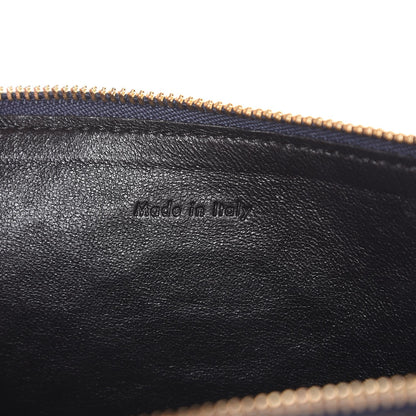 Celine Python Lambskin Solo Clutch Pouch Slate Black 7 of 7