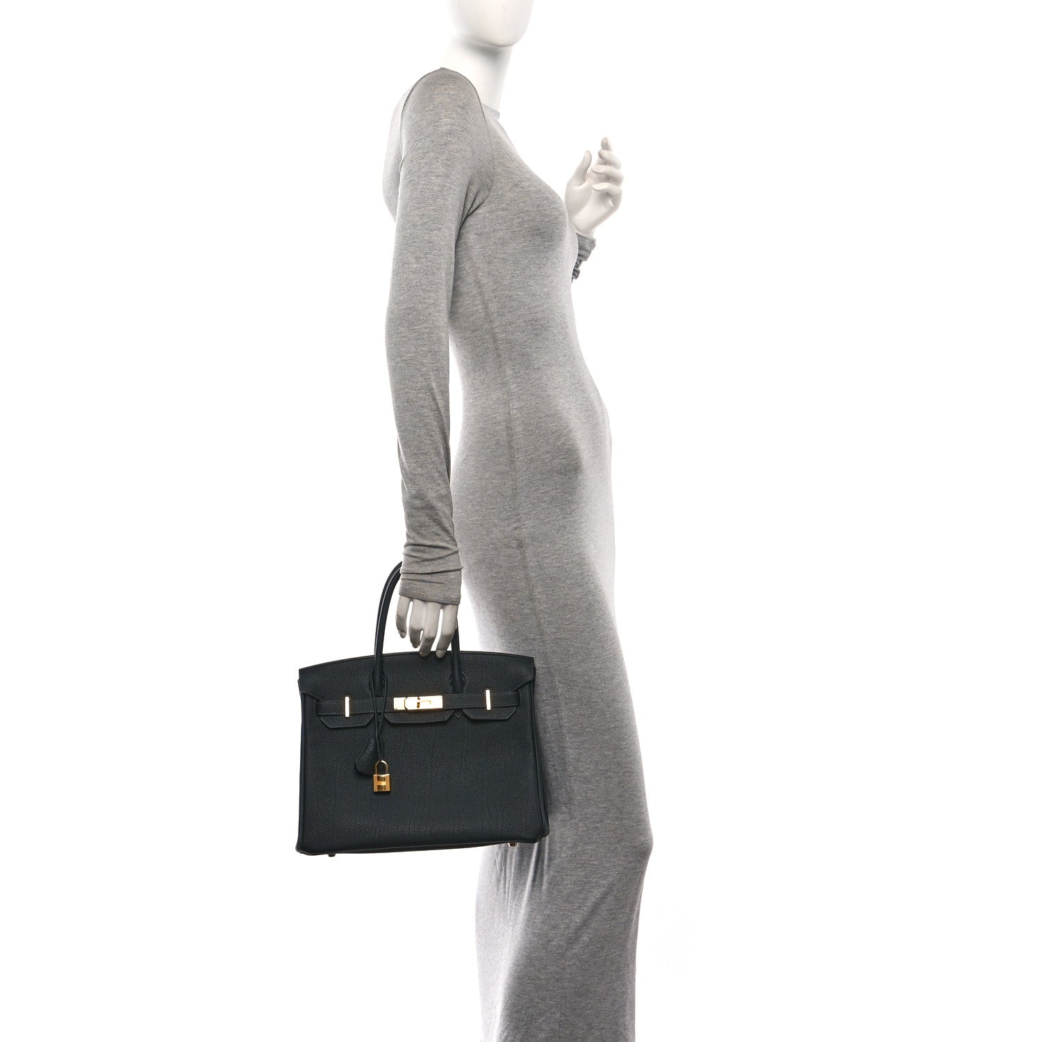 Hermes Togo Birkin 30 Vert Fonce 2 of 12