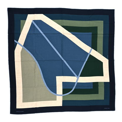 Hermes Cashmere Silk Cheval Au Scarf 100 1 of 6