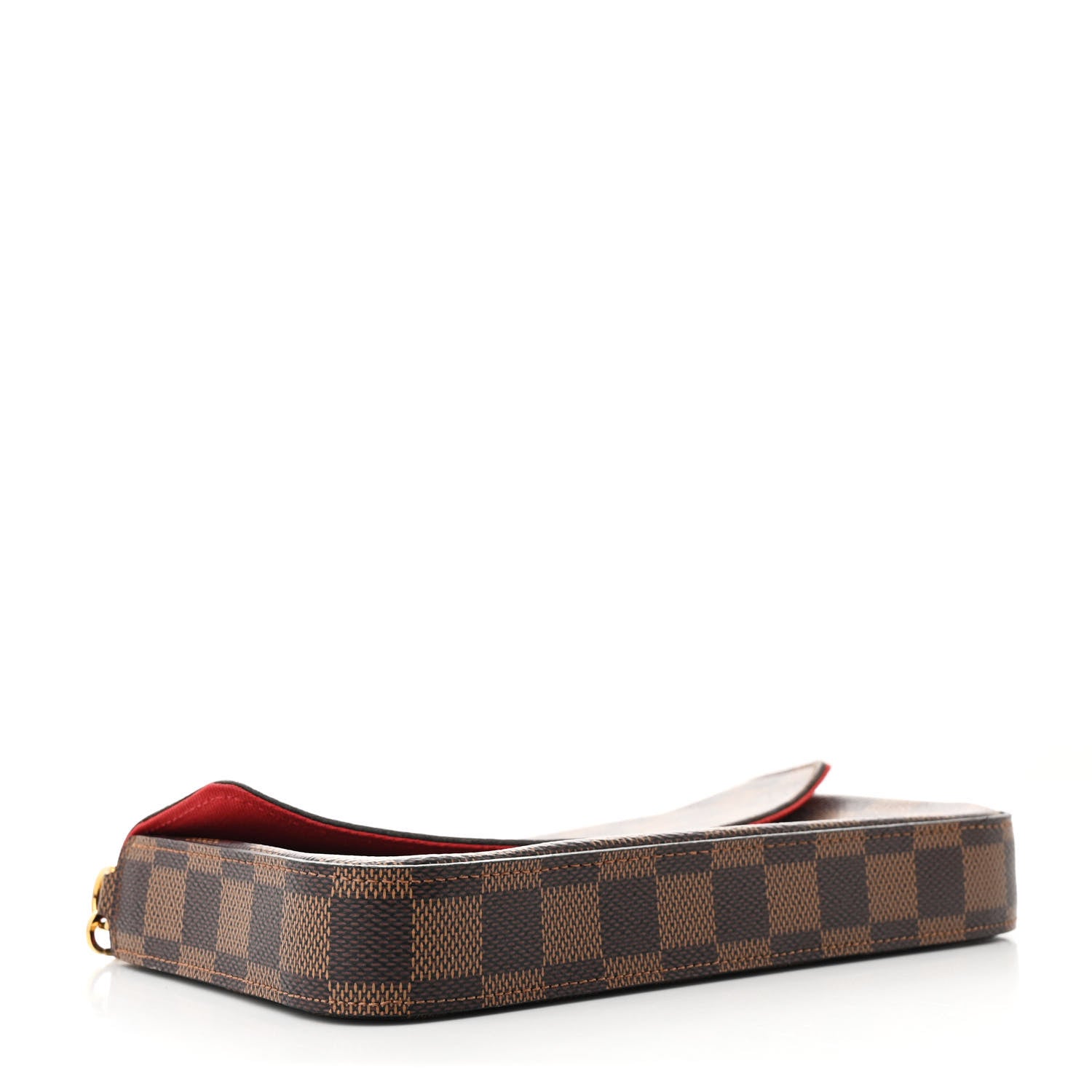 Louis Vuitton Damier Ebene Pochette Felicie Chain Wallet 4 of 13