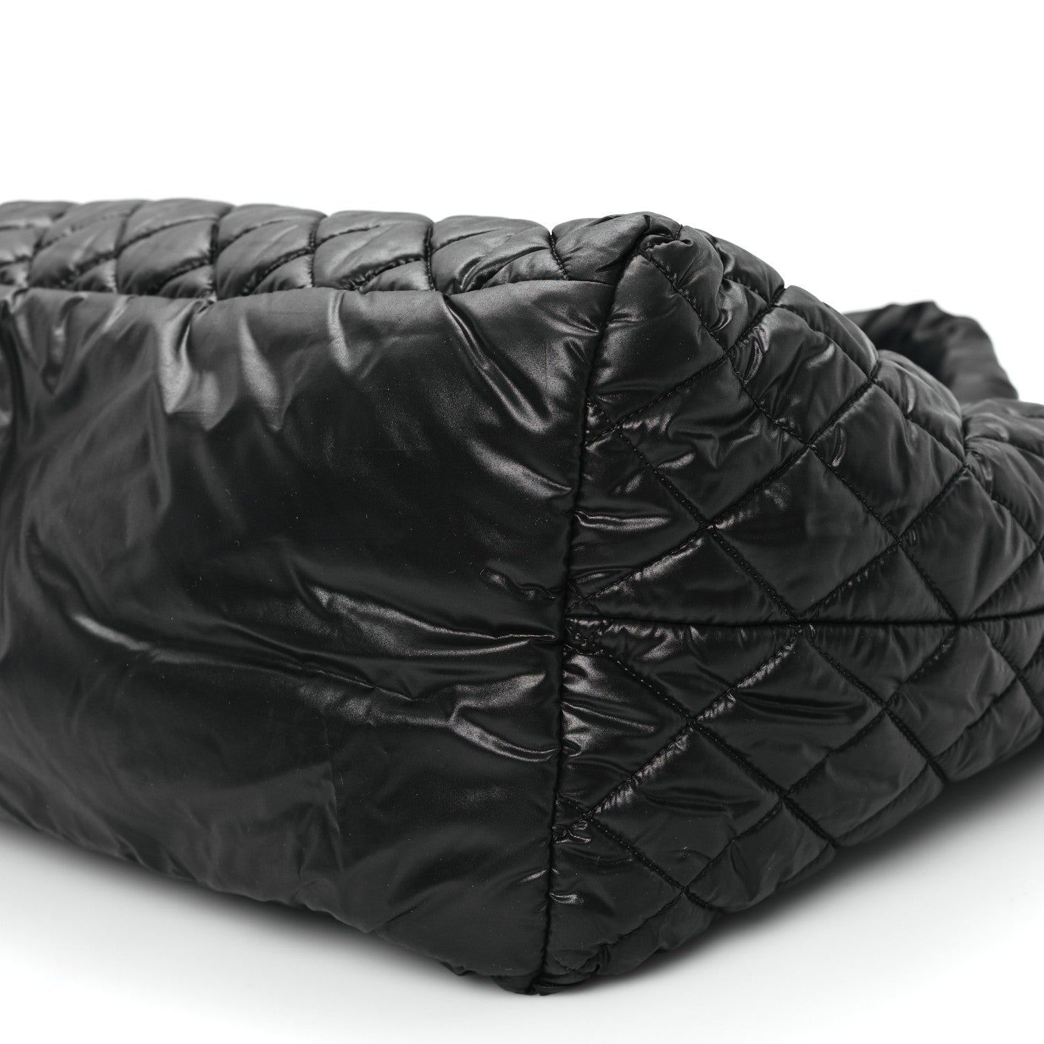 Chanel Nylon Quilted Large Coco Cocoon Tote Black 10 of 10