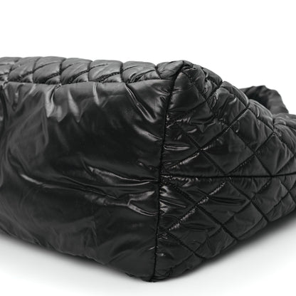 Chanel Nylon Quilted Large Coco Cocoon Tote Black 10 of 10