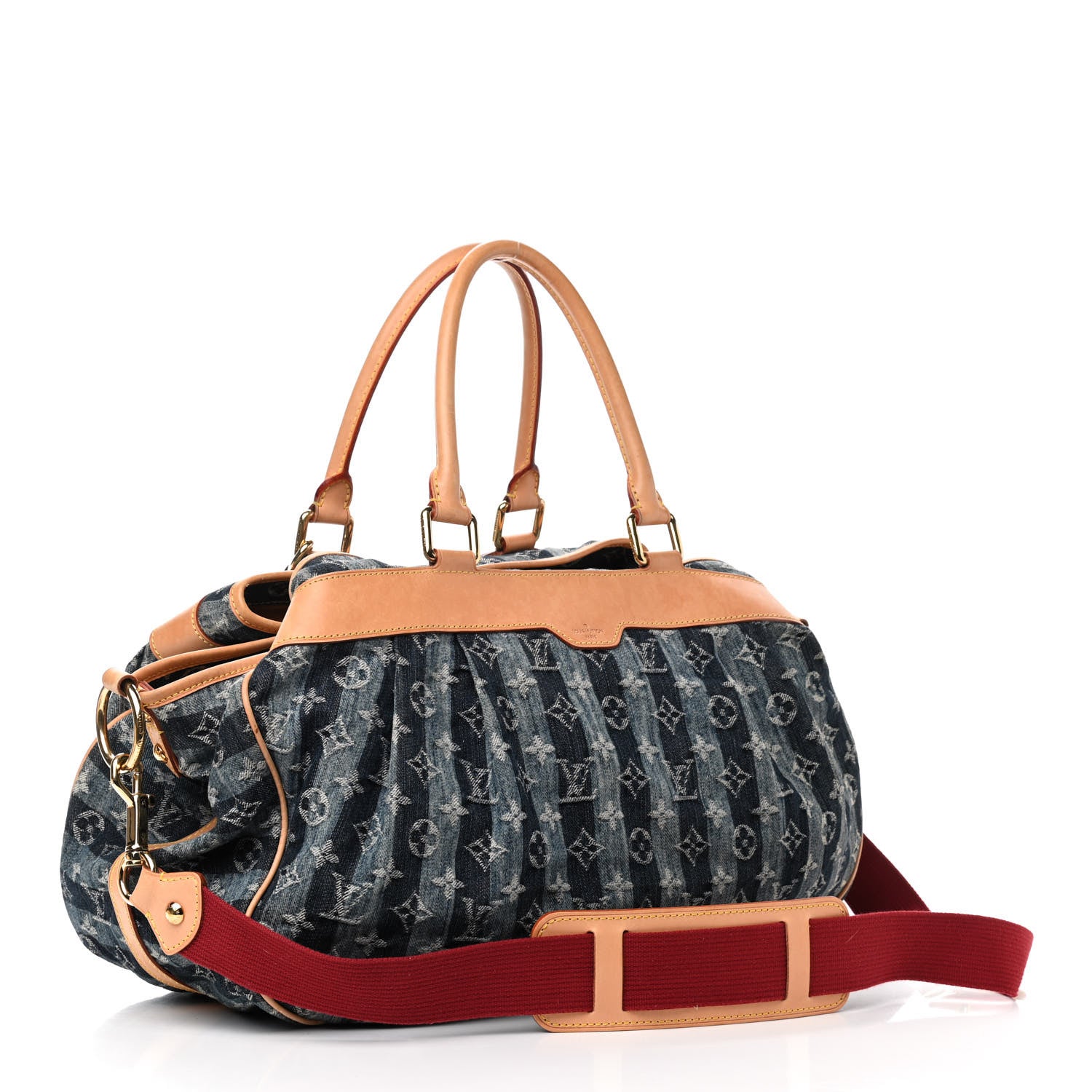 Louis Vuitton Denim Raye Cabas GM 3 of 16