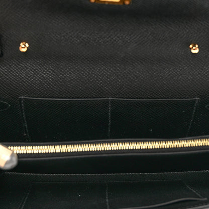 Hermes Epsom Kelly Wallet To Go Black 5 of 6