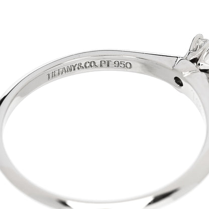 Tiffany Platinum Diamond .31ct Solitaire Engagement Ring 56 7.5 5 of 7
