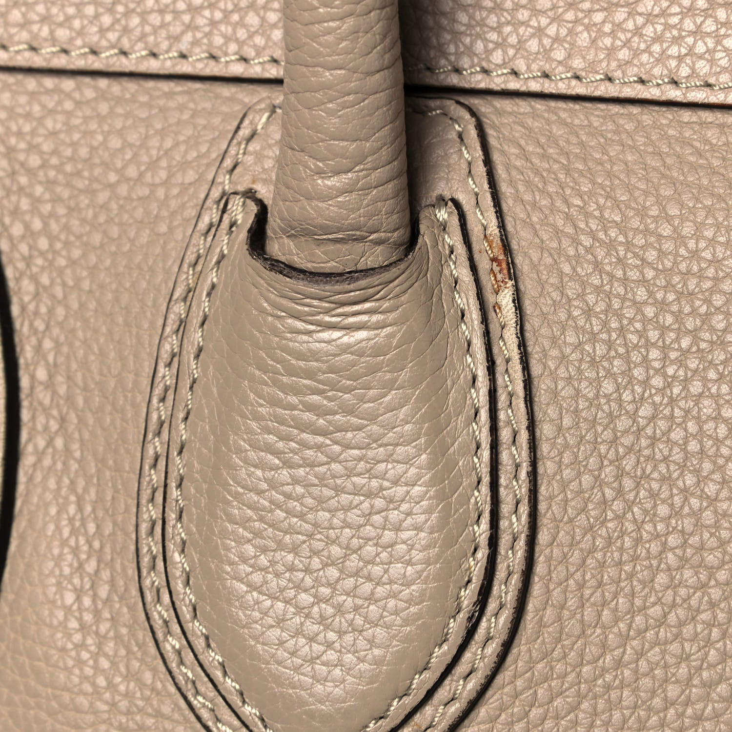 Celine Drummed Calfskin Mini Luggage Dune 14 of 15